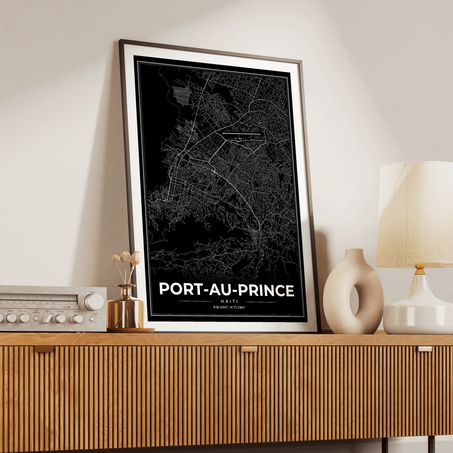 Port-au-Prince Modern Map Poster