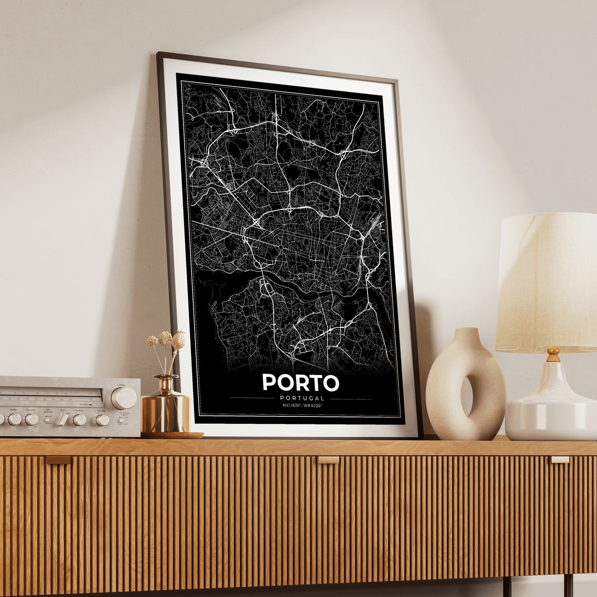 Porto Modern Map Poster