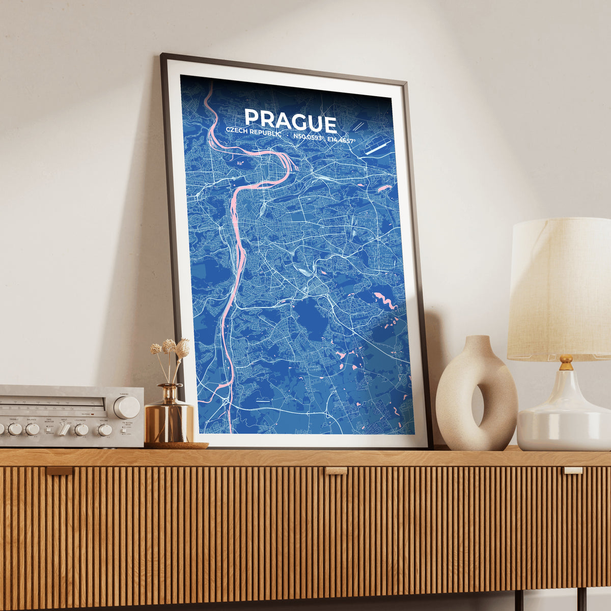 Prague Candy Map Poster