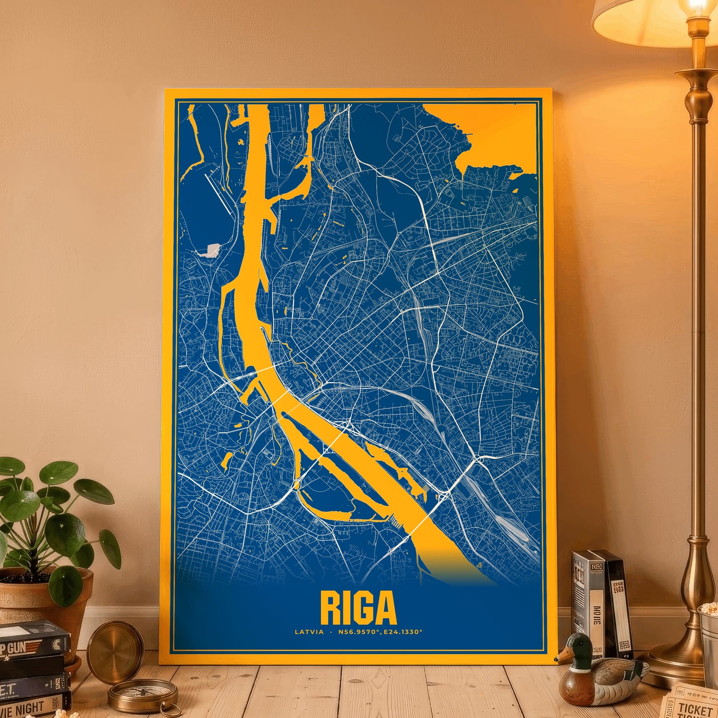 Riga Blockbuster Map Poster