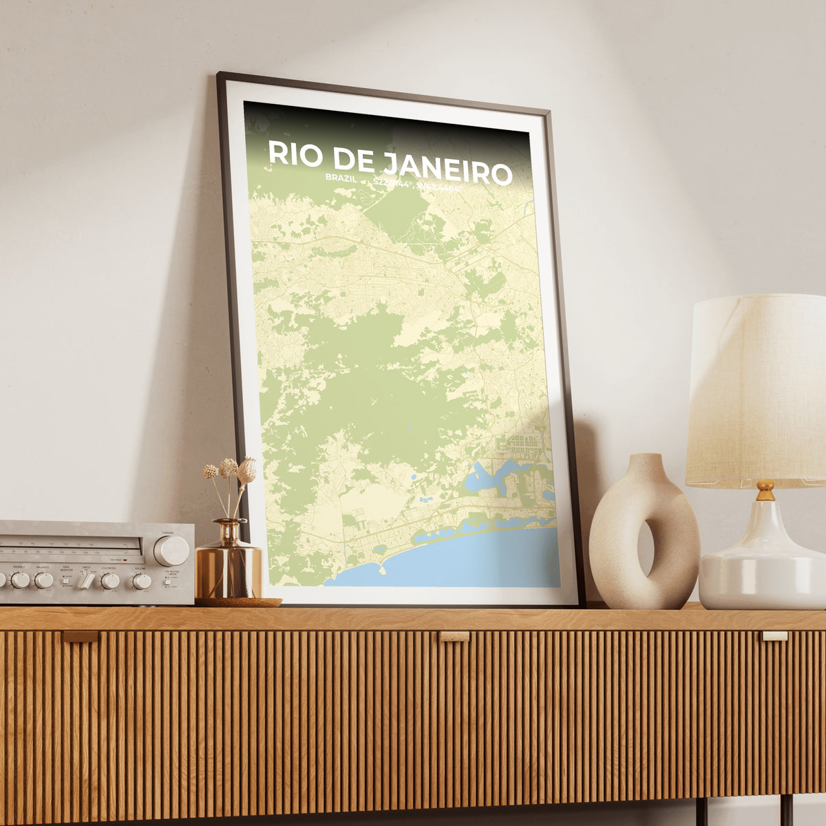 Rio de Janeiro Drift Map Poster