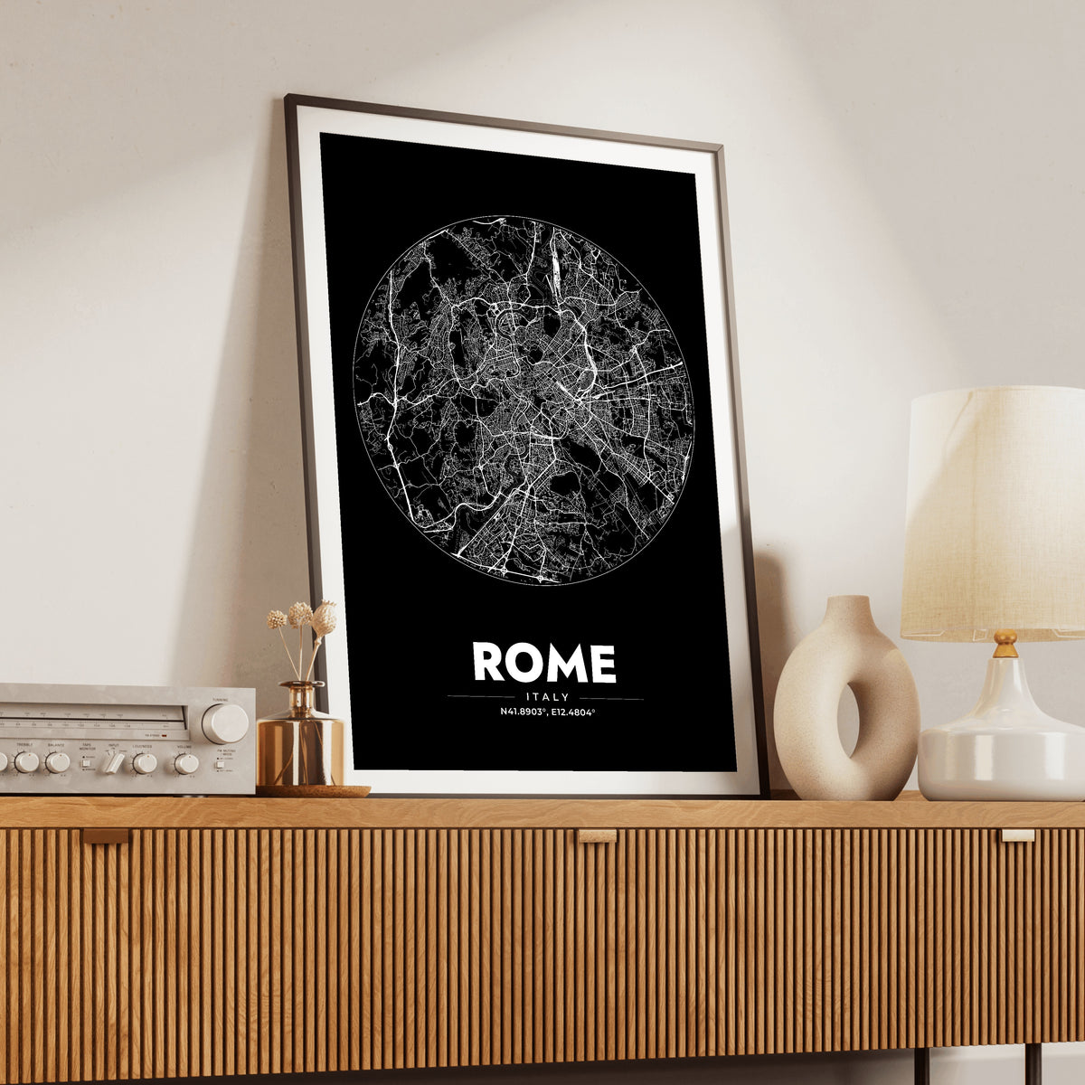 Rome Spot Map Poster
