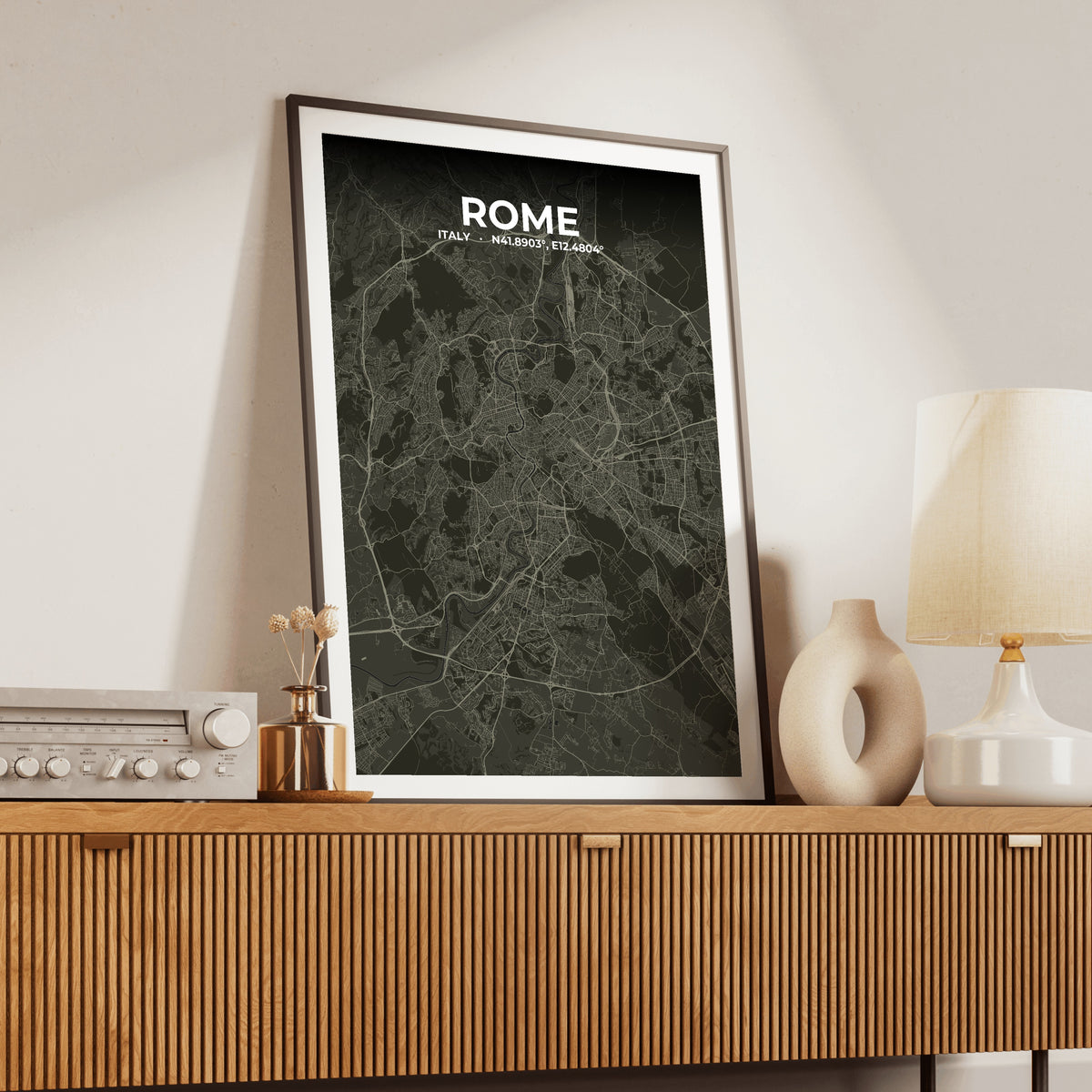Rome Sable Map Poster