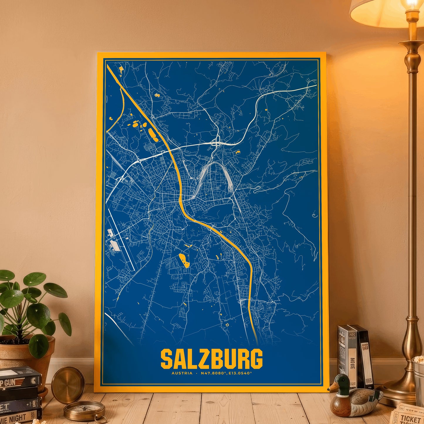 Salzburg Blockbuster Map Poster