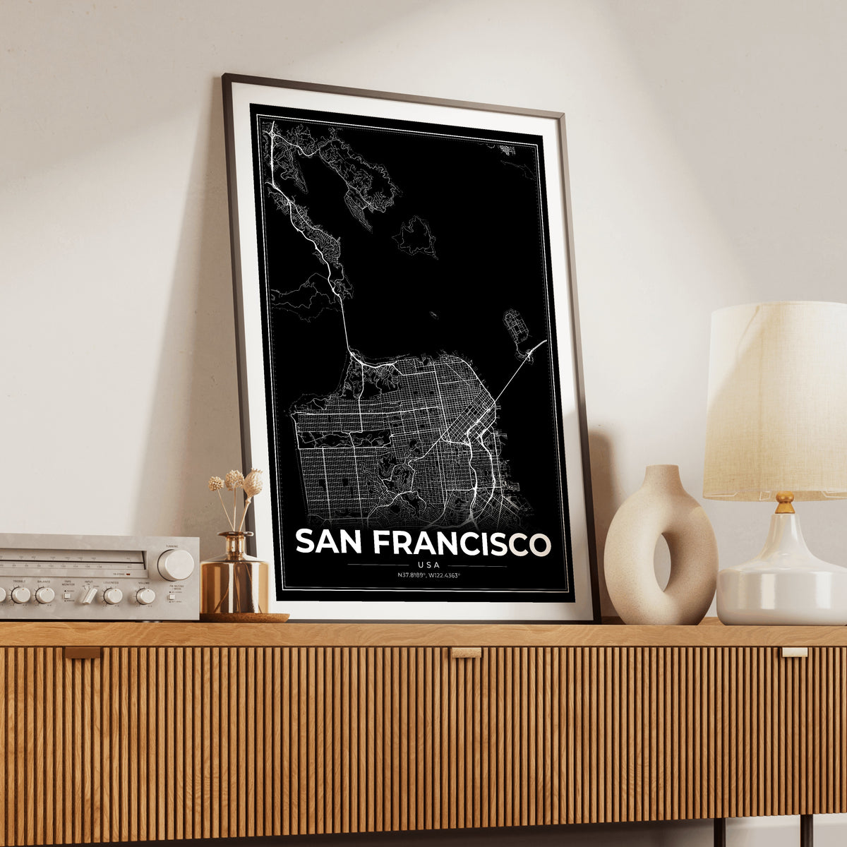 San Francisco Modern Map Poster