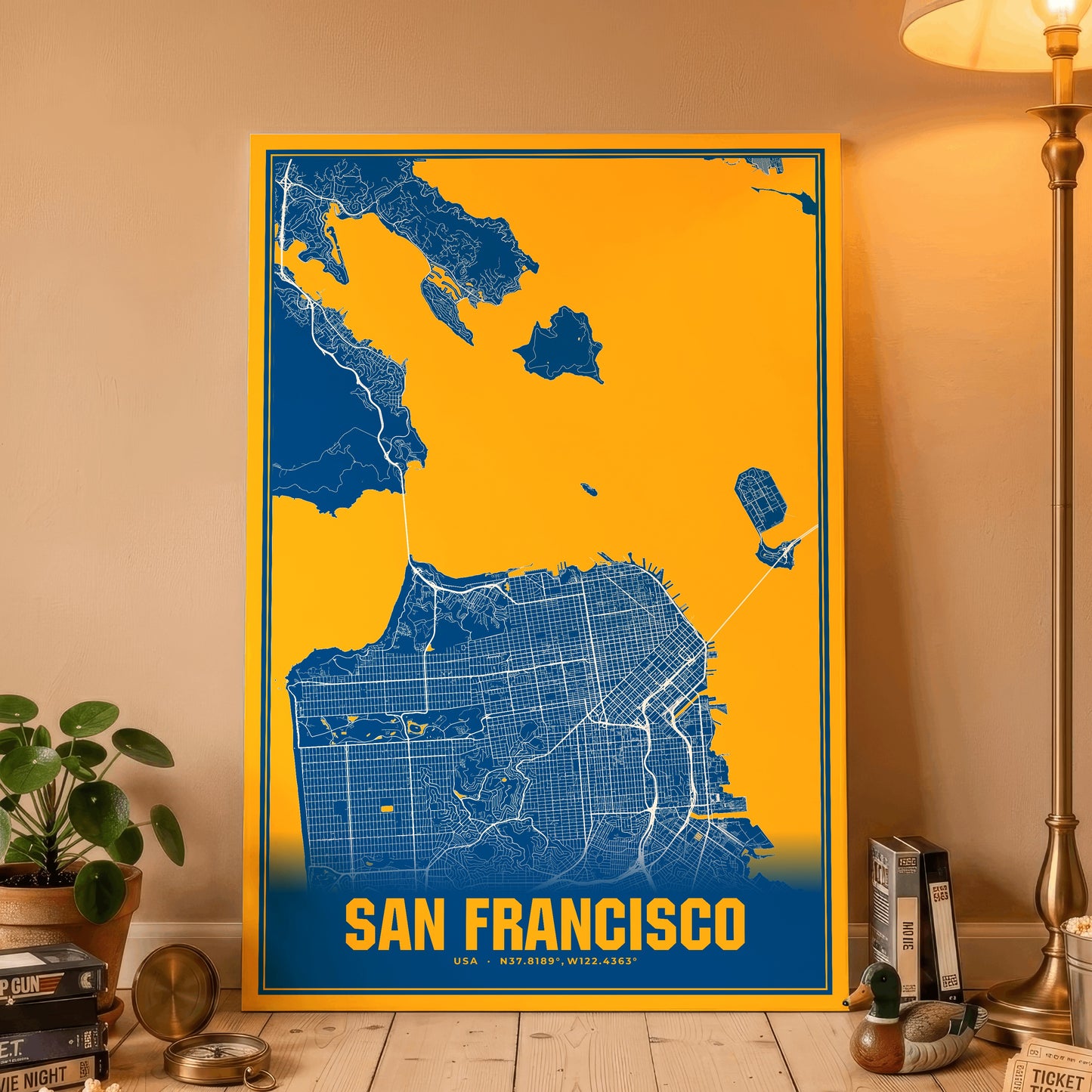 San Francisco Blockbuster Map Poster