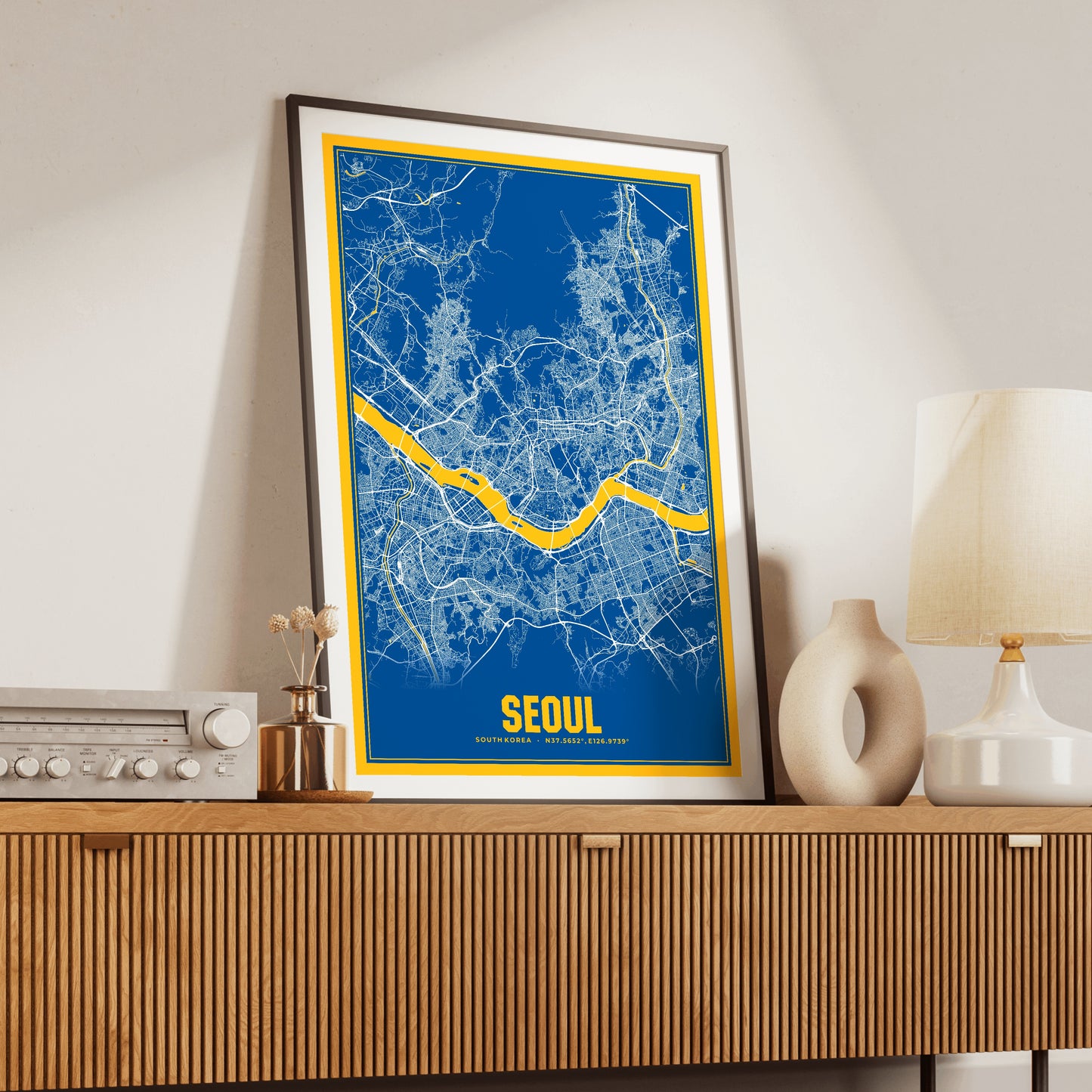 Seoul Blockbuster Map Poster