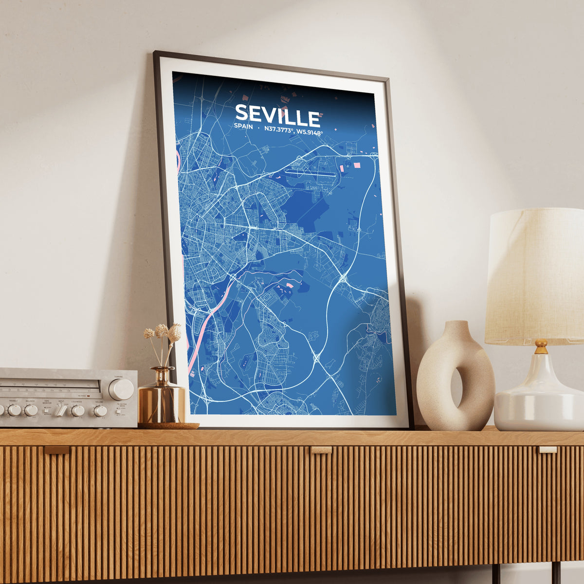 Seville Candy Map Poster