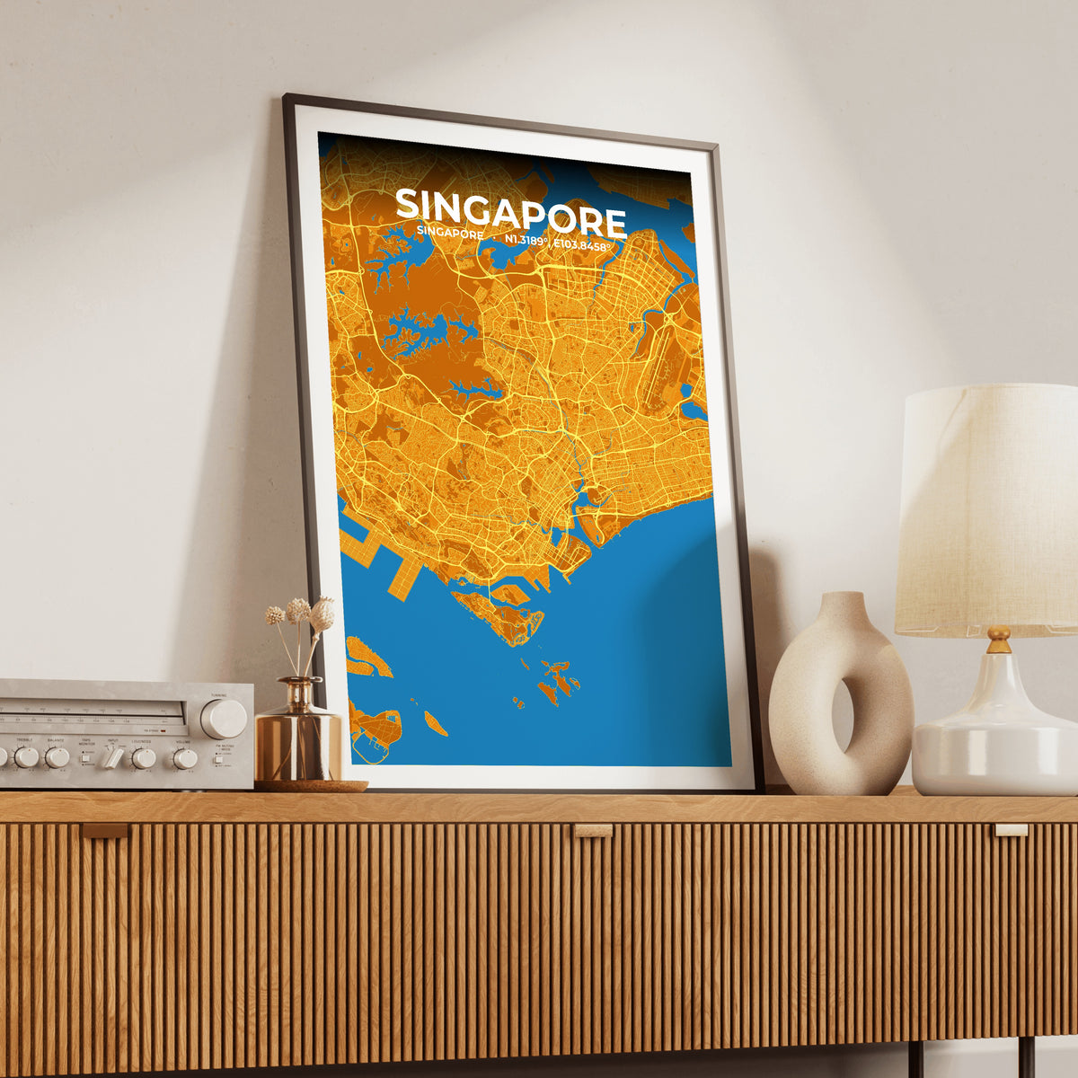 Singapore Scorch Map Poster