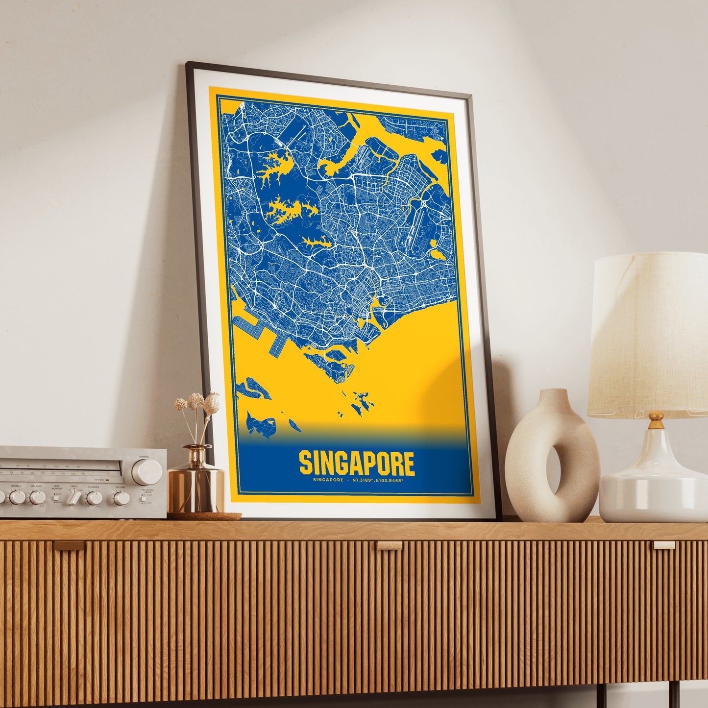 Singapore Blockbuster Map Poster