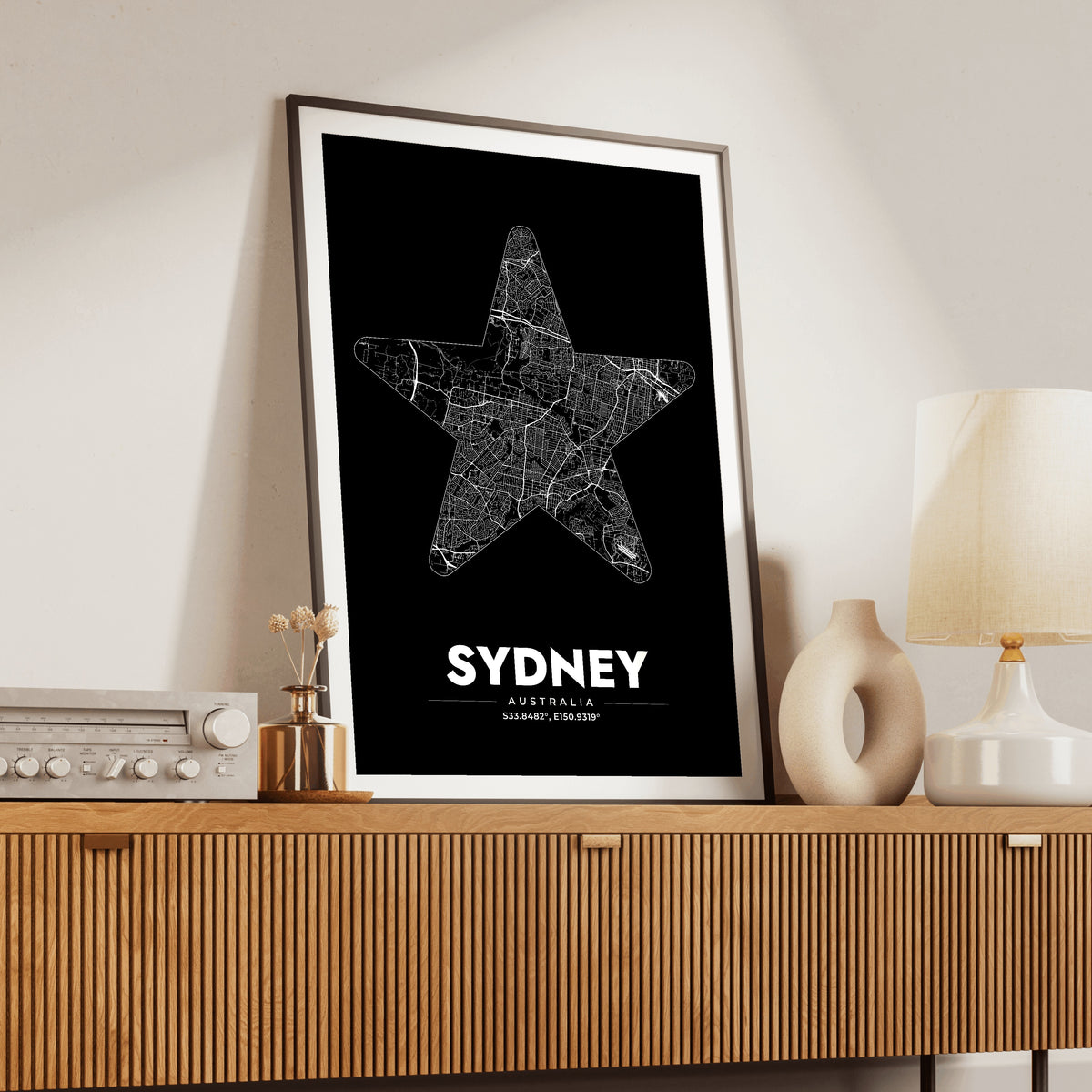 Sydney Star Map Poster