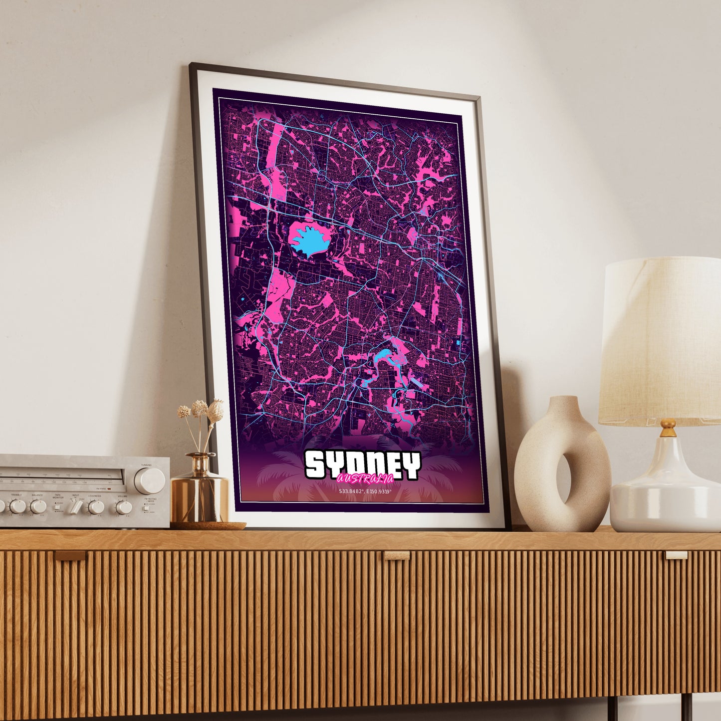 Sydney GTA Map Poster