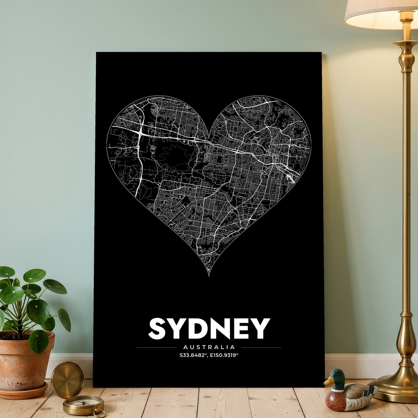 Sydney Heart Map Poster