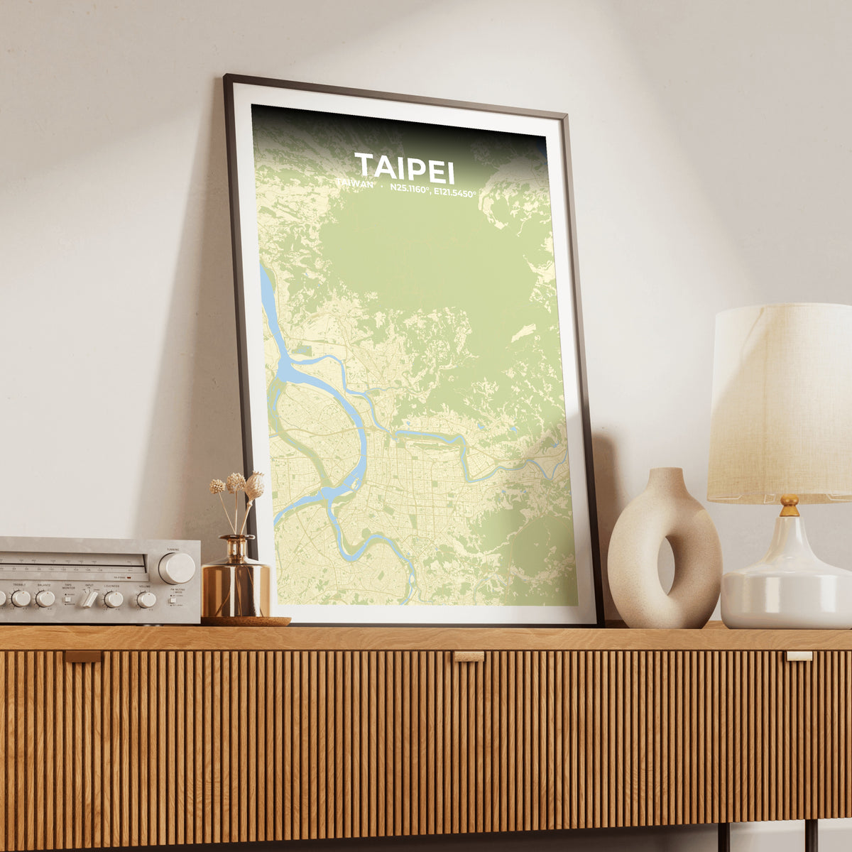 Taipei Drift Map Poster