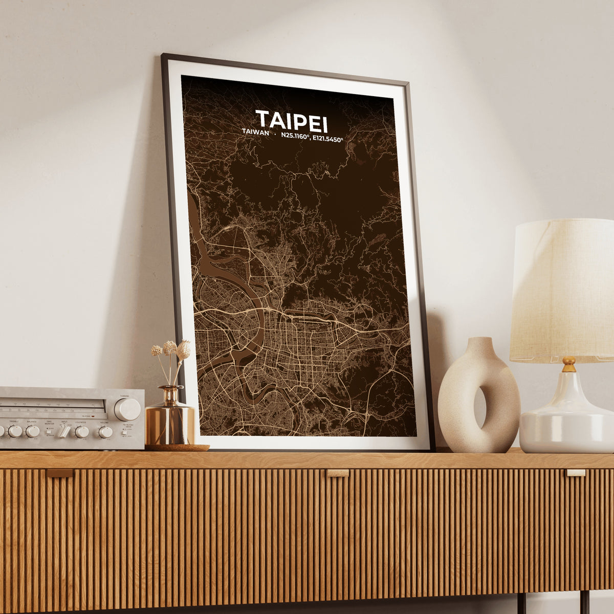 Taipei Plum Map Poster