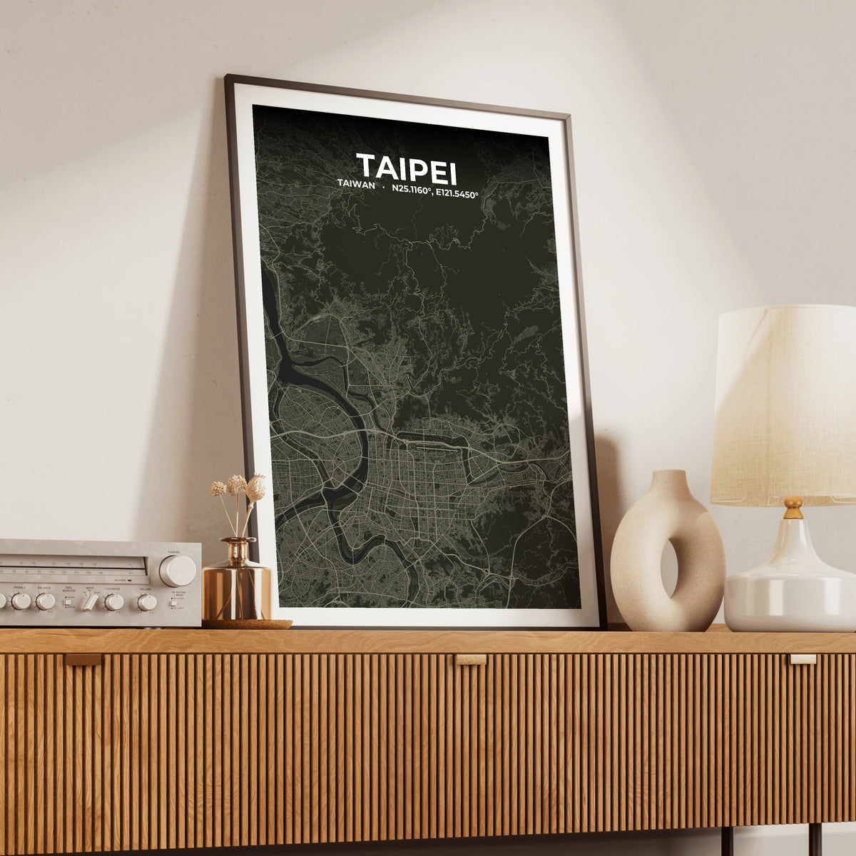 Taipei Sable Map Poster