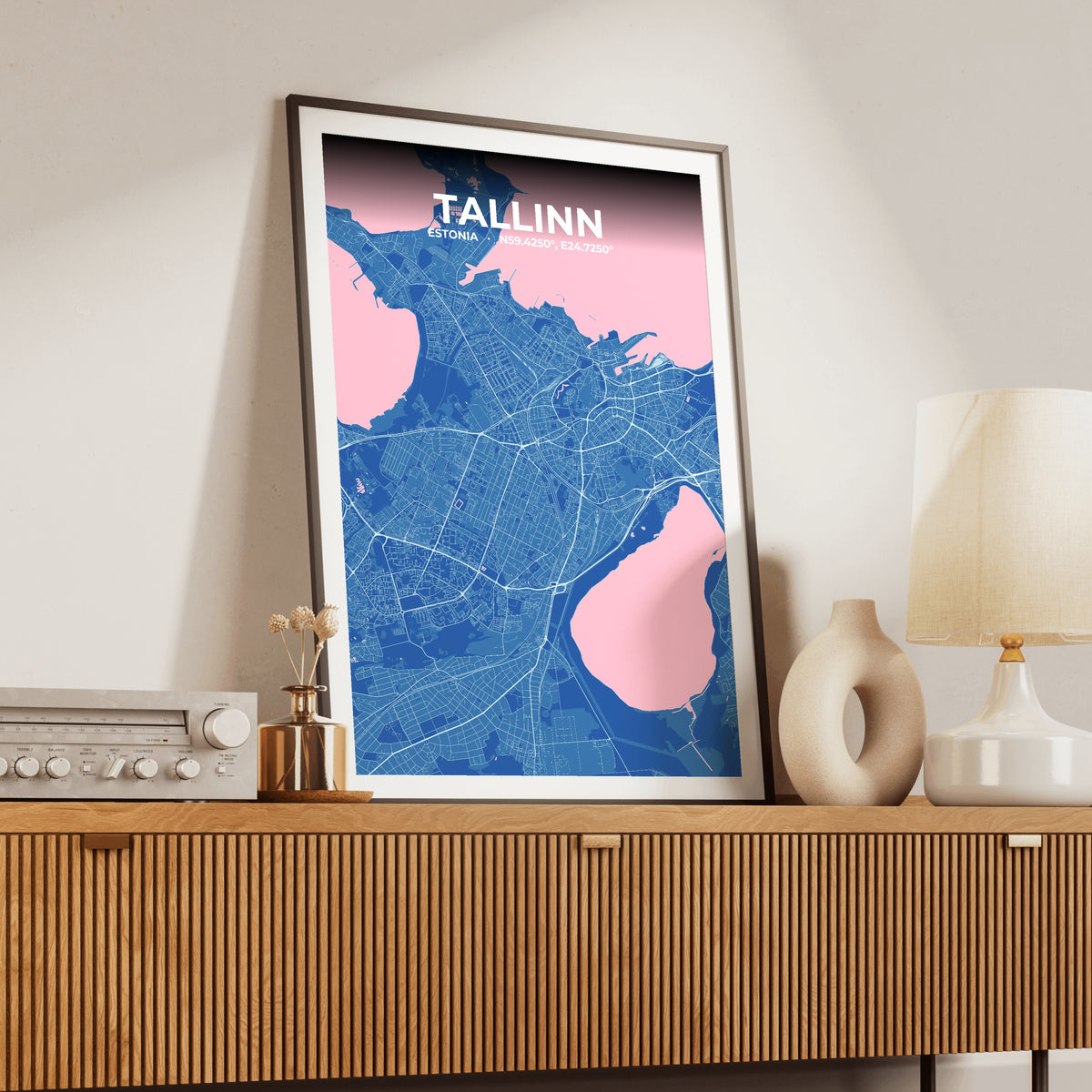 Tallinn Candy Map Poster