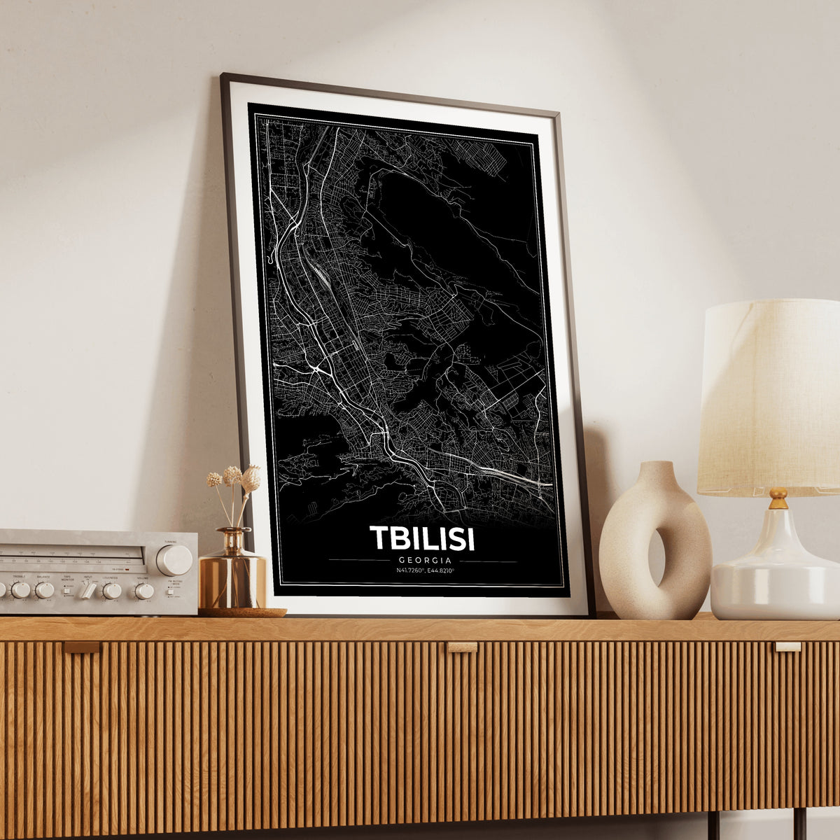 Tbilisi Modern Map Poster