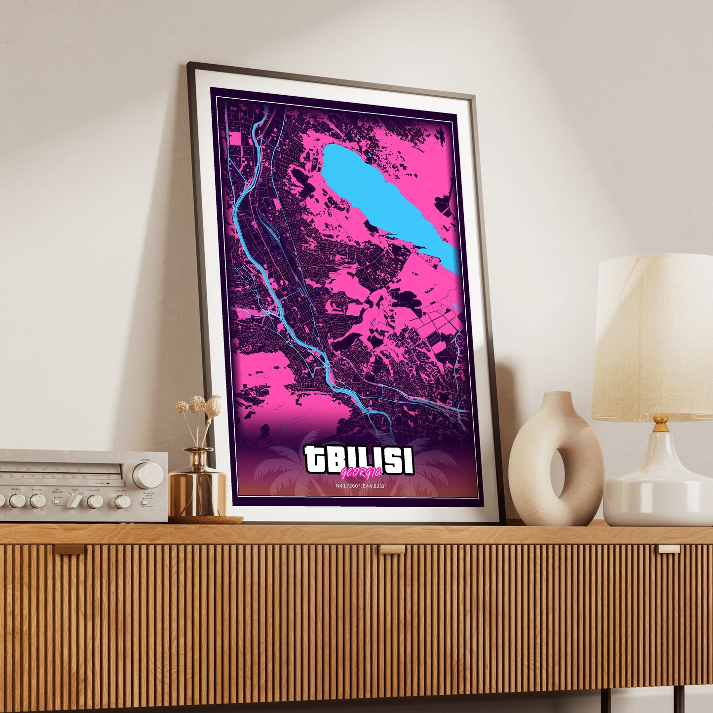 Tbilisi GTA Map Poster