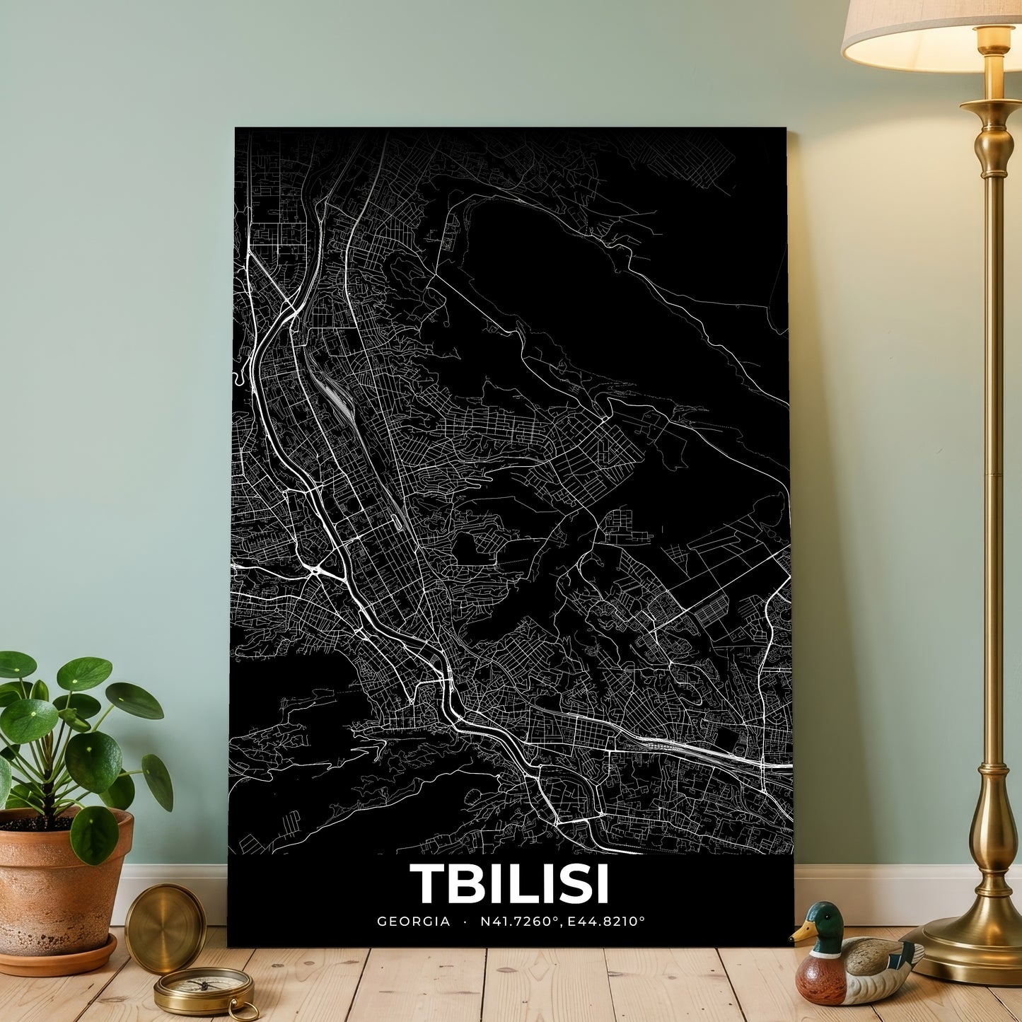 Tbilisi Elegant Map Poster