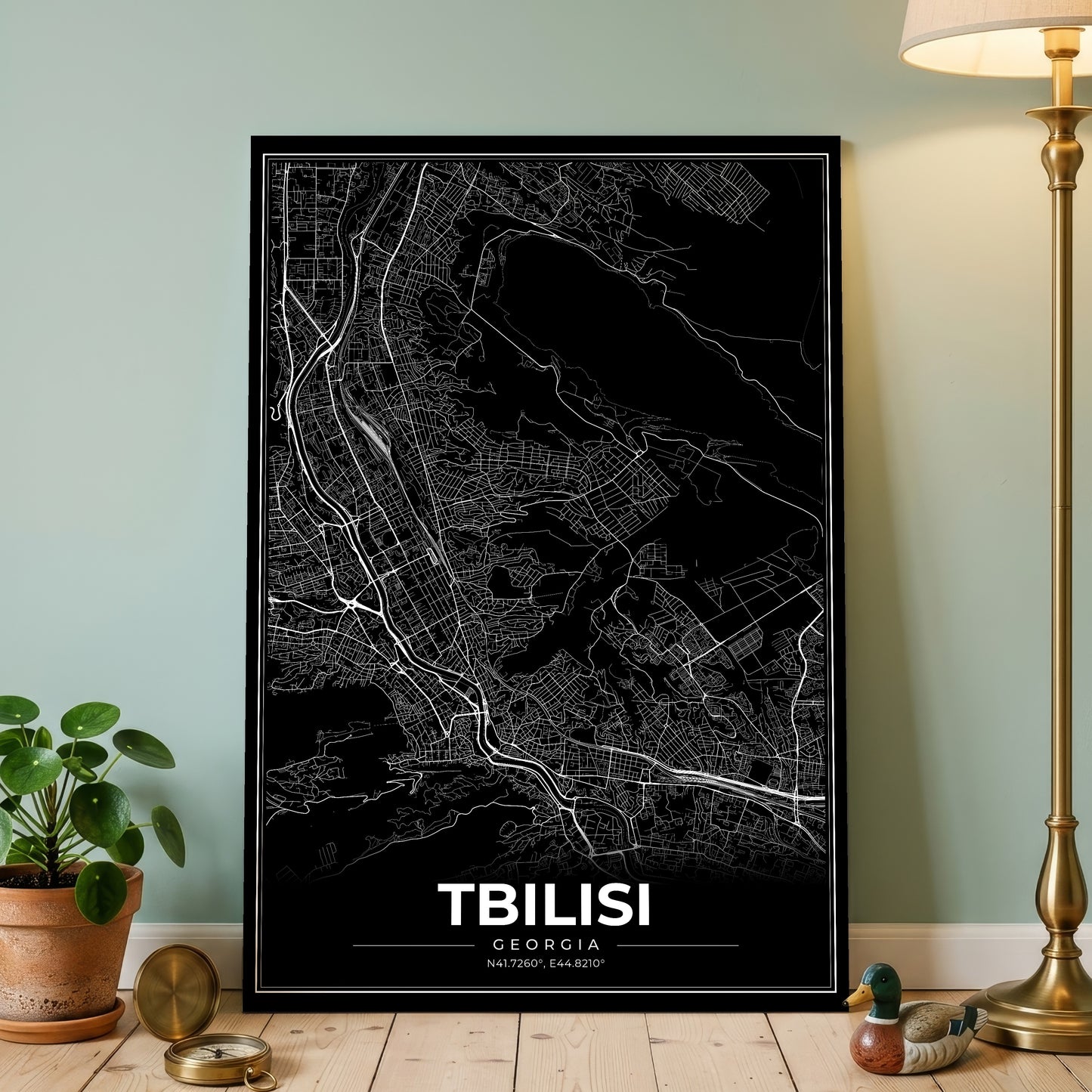 Tbilisi Modern Map Poster