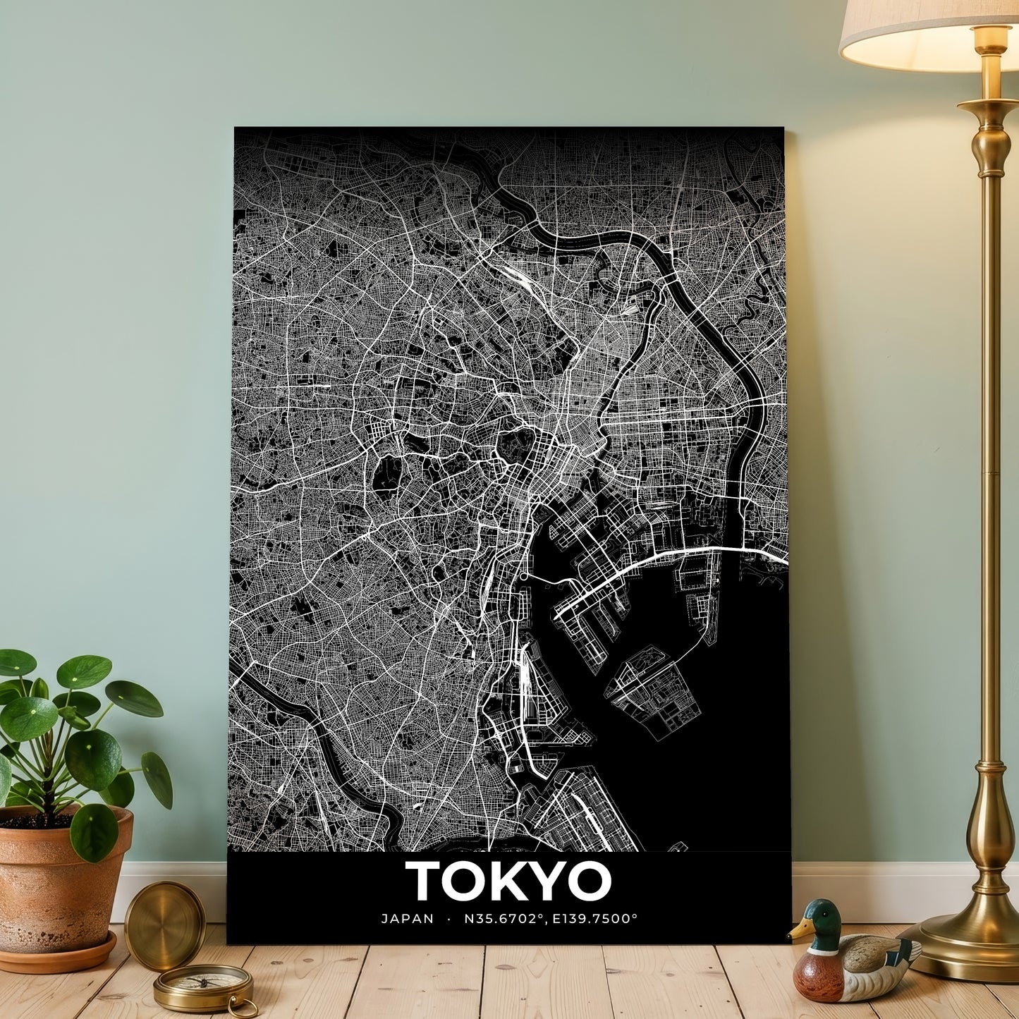 Tokyo Elegant Map Poster