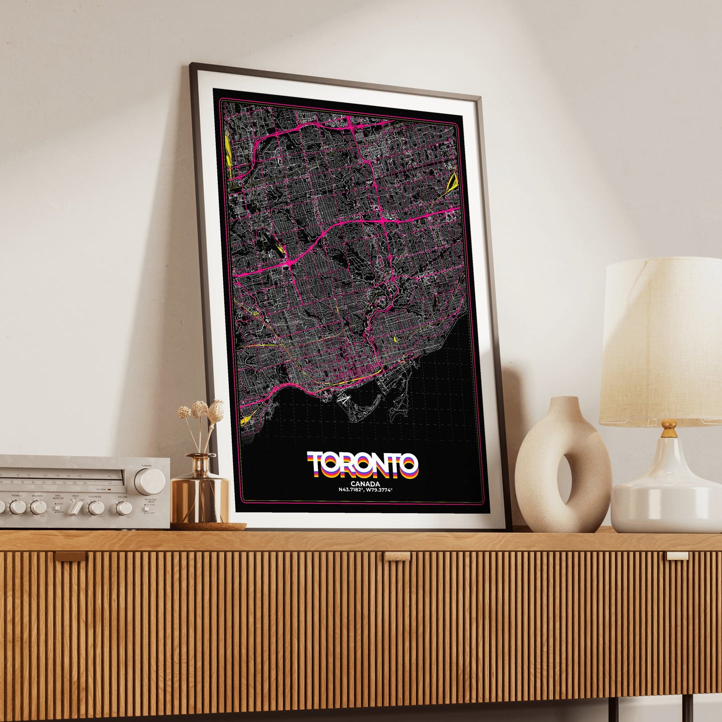 Toronto Retro Map Poster
