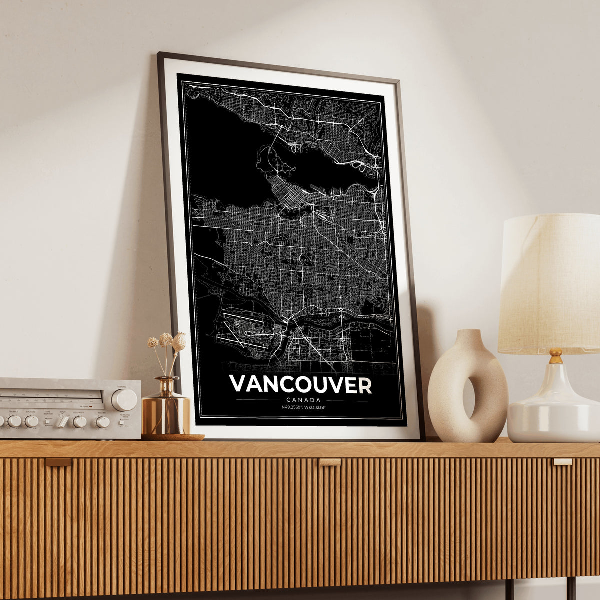 Vancouver Modern Map Poster