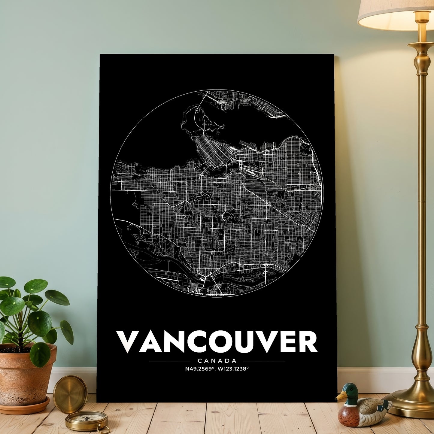 Vancouver Spot Map Poster