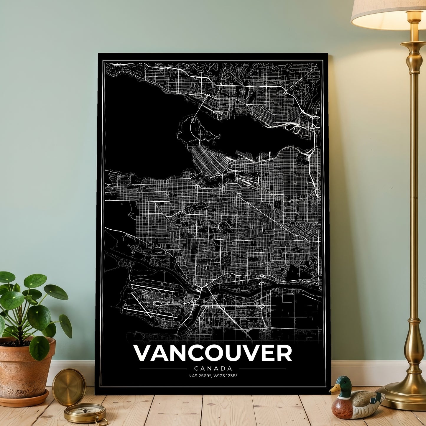 Vancouver Modern Map Poster