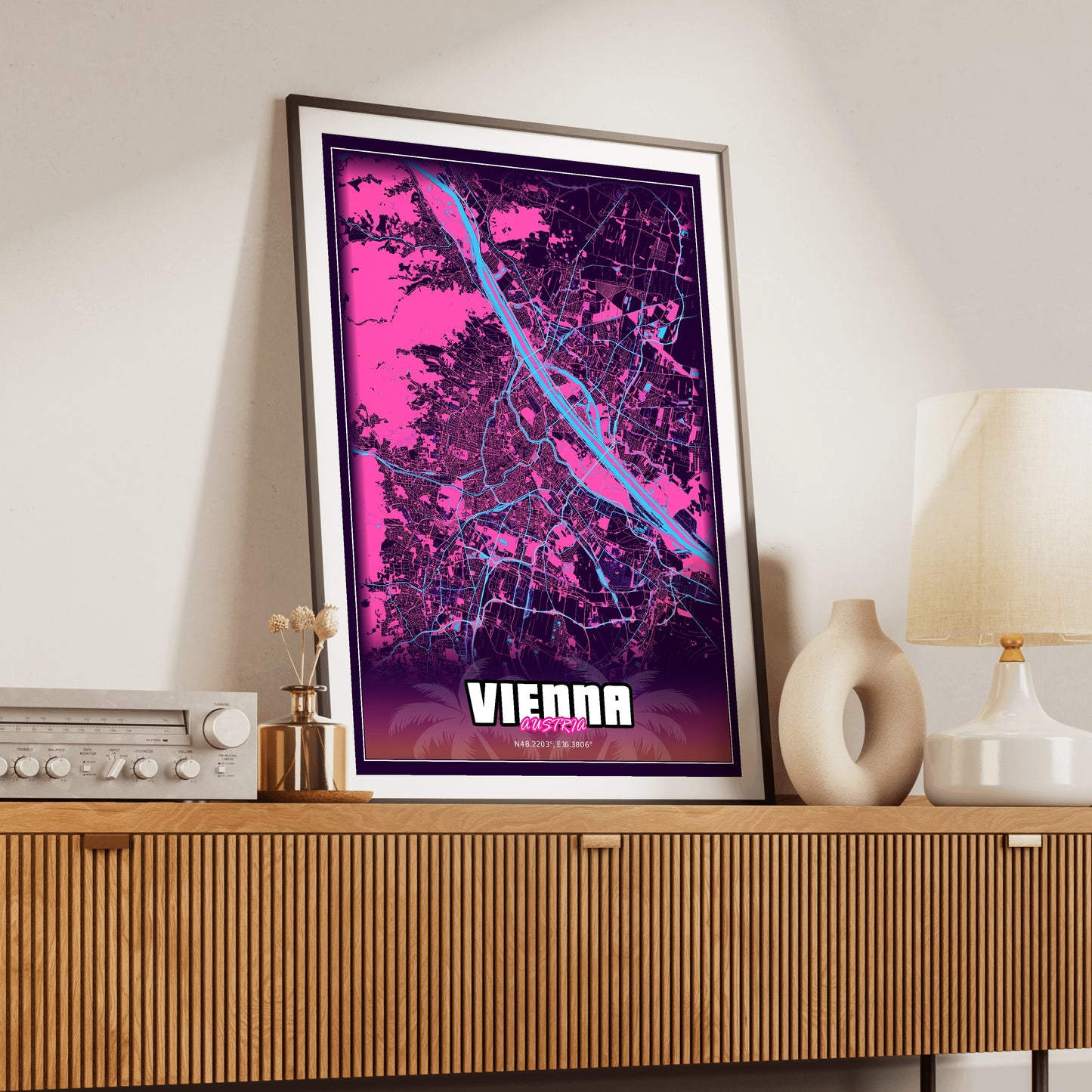 Vienna GTA Map Poster