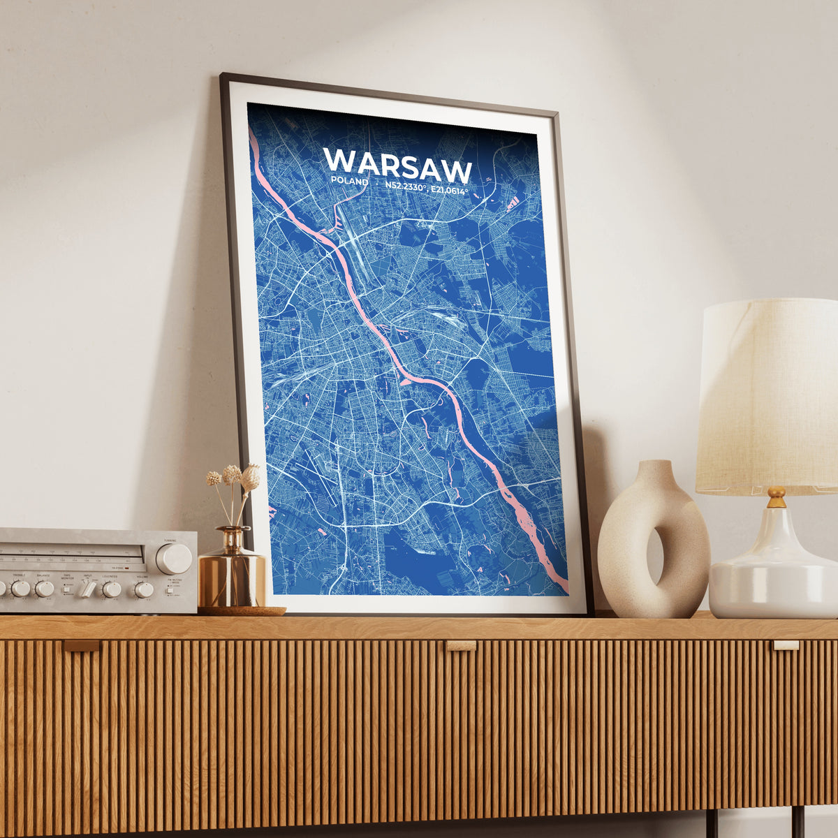 Warsaw Candy Map Poster