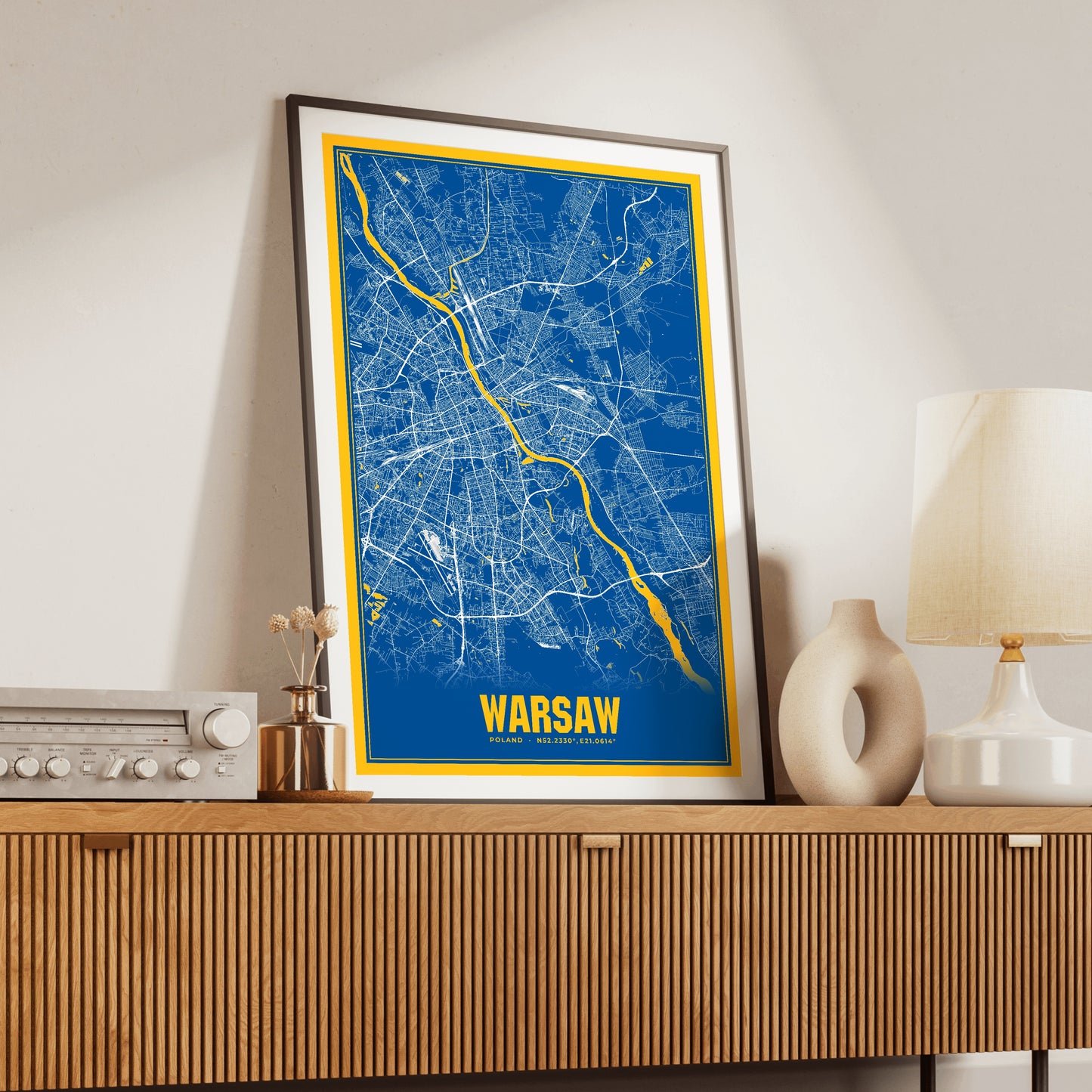 Warsaw Blockbuster Map Poster