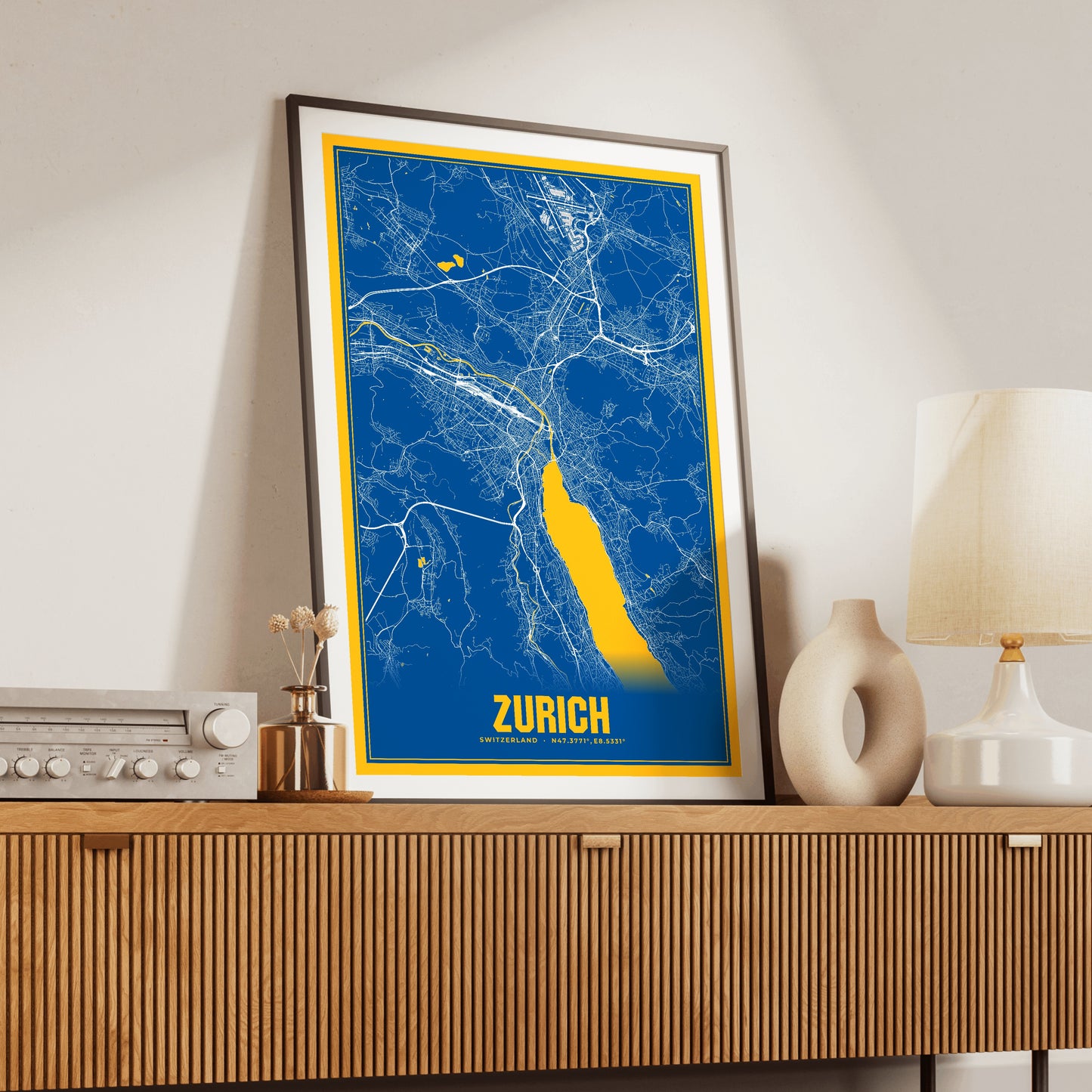Zurich Blockbuster Map Poster