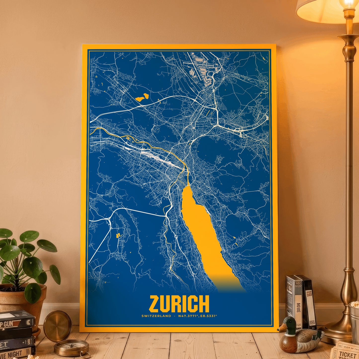 Zurich Blockbuster Map Poster