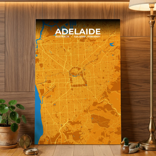 Adelaide Scorch Map Poster