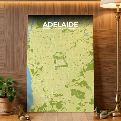 Adelaide Fern Map Poster