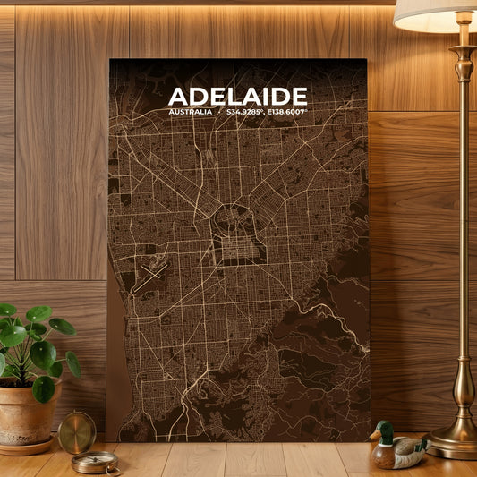 Adelaide Plum Map Poster