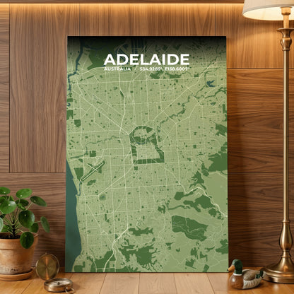 Adelaide Clay Map Poster
