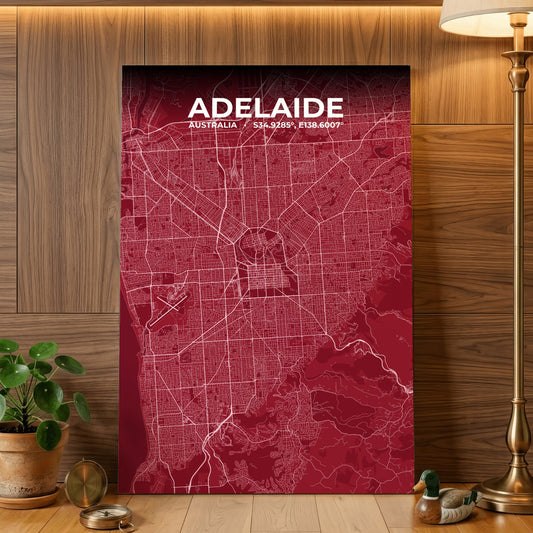 Adelaide Garnet Map Poster