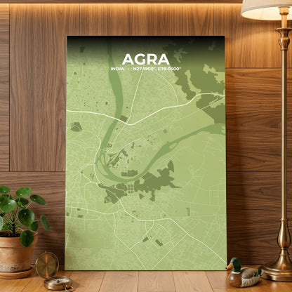 Agra Grove Map Poster