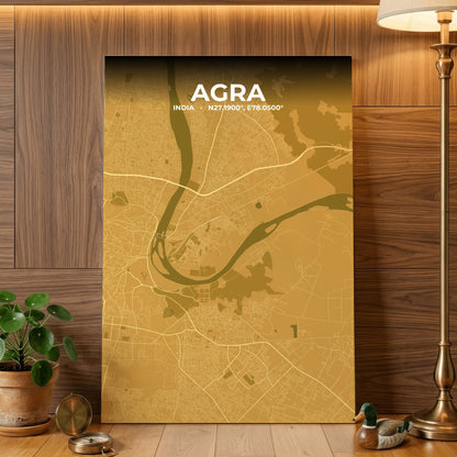 Agra Forge Map Poster