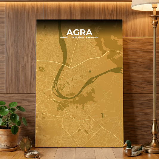 Agra Forge Map Poster