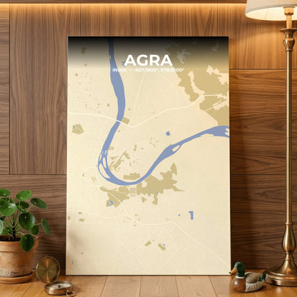 Agra Barn Map Poster