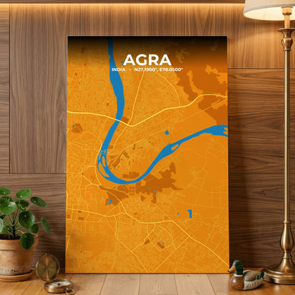 Agra Scorch Map Poster