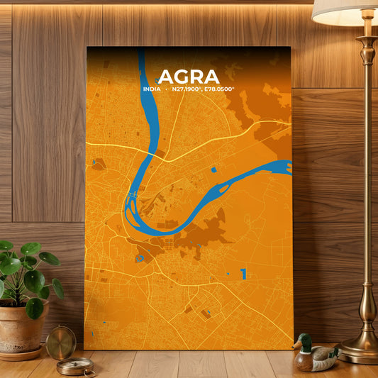 Agra Scorch Map Poster