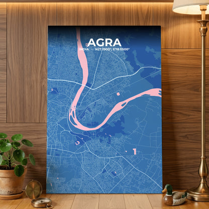 Agra Candy Map Poster