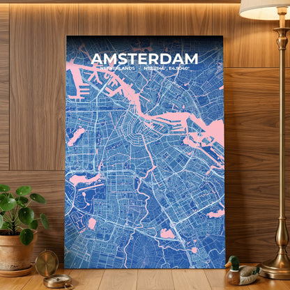 Amsterdam Candy Map Poster
