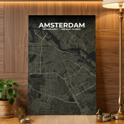 Amsterdam Sable Map Poster