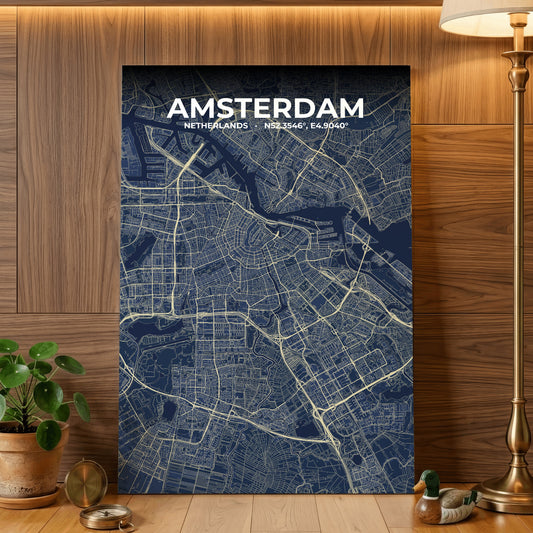 Amsterdam Anchor Map Poster